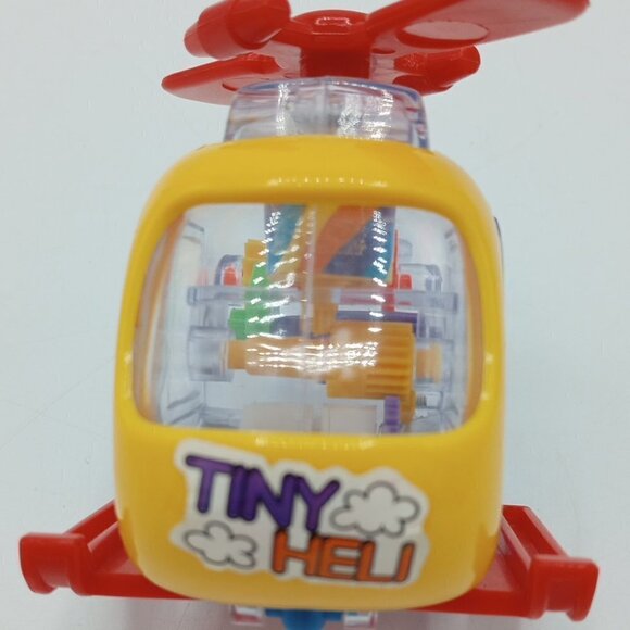 Vintage 1986 SuperToys Friction Pull Back & Go Tiny Heli Helicopter - Picture 7 of 7